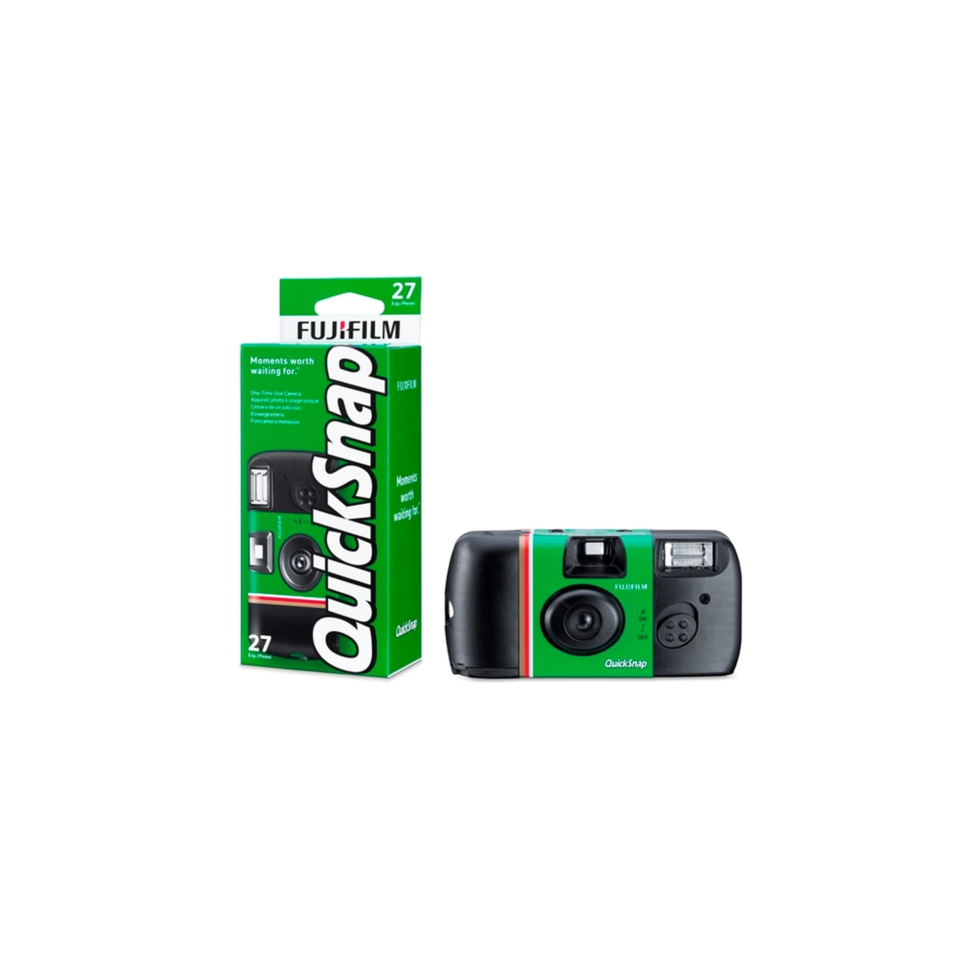 Cámara Descartable Fujifilm QuickSnap — 27 exposiciones, ISO 400 con flash